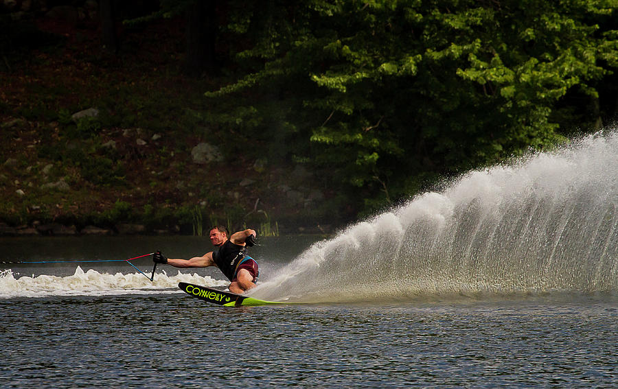 38th Annual Lakes Region Open Water Ski Tournament #7 Photograph by Benjamin Dahl