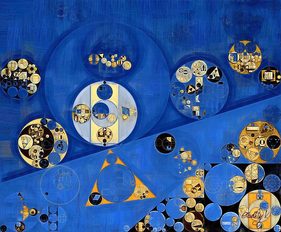 Abstract painting - Lapis lazuli #7 Digital Art by Vitaliy Gladkiy