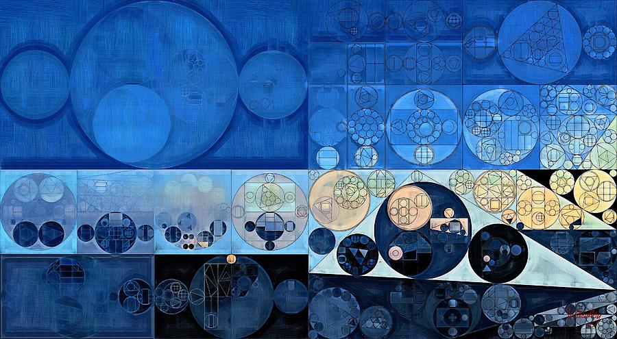 Abstract painting - Oxford blue #7 Digital Art by Vitaliy Gladkiy