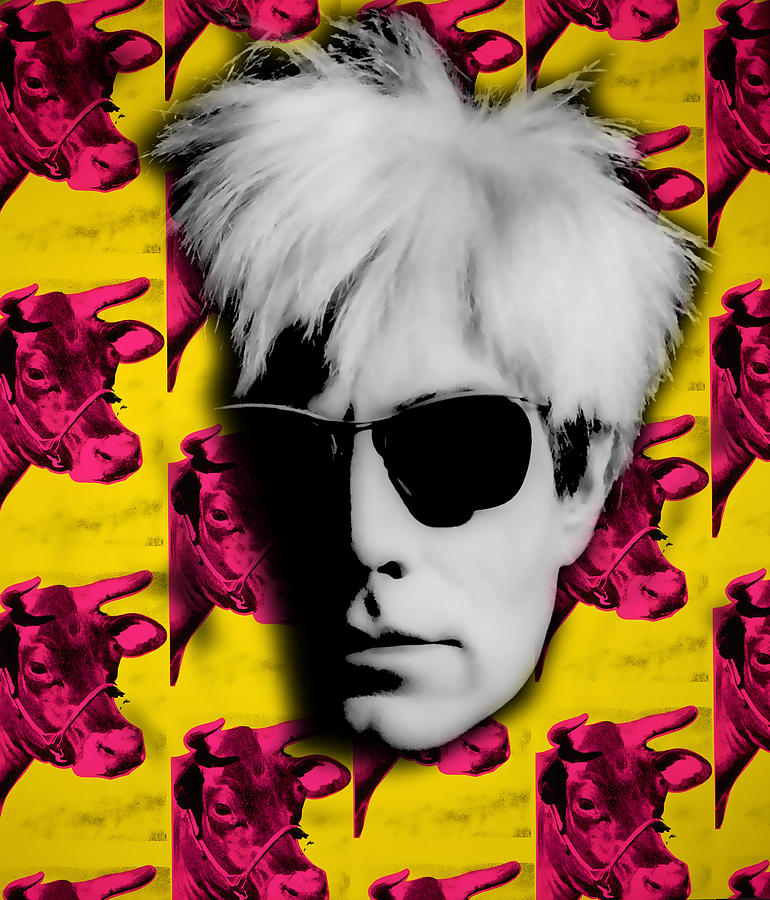Celebrity Mixed Media - Andy Warhol Collection #2 by Marvin Blaine