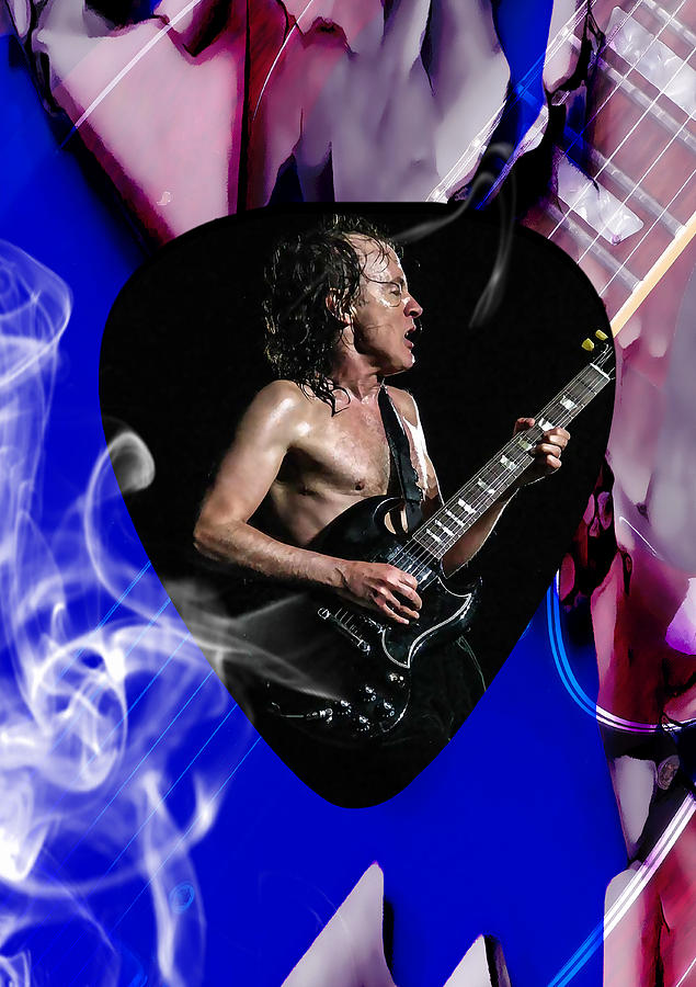Angus Young AC DC #7 Mixed Media by Marvin Blaine