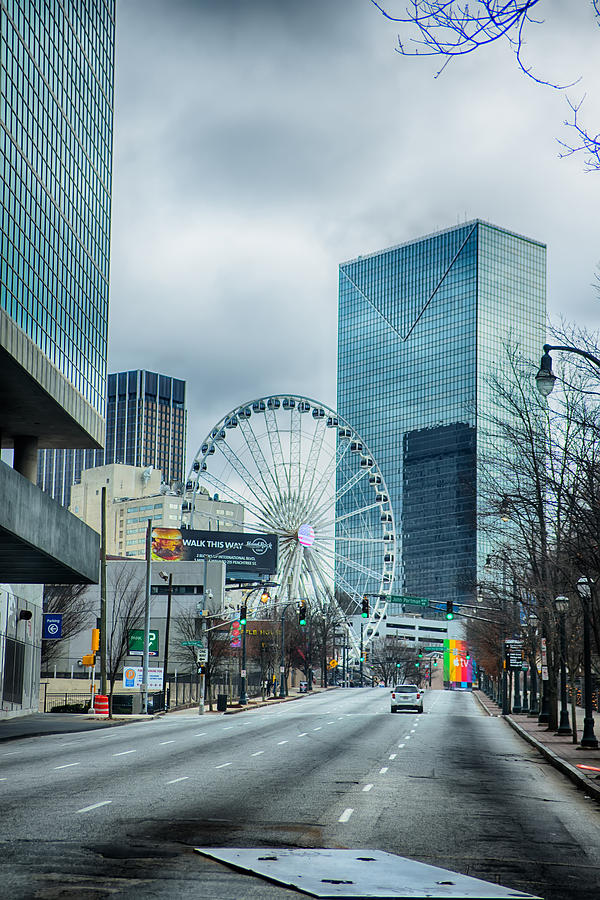 Atlanta Downtown Skyline Scenes In January On Cloudy Day #7 Photograph by Alex Grichenko