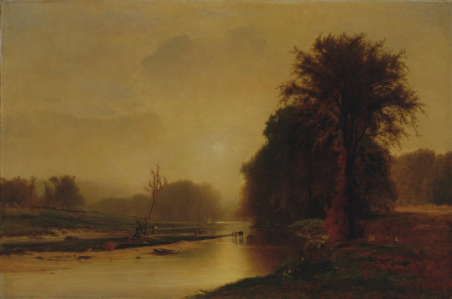 Autumn Meadows #7 Painting by George Inness