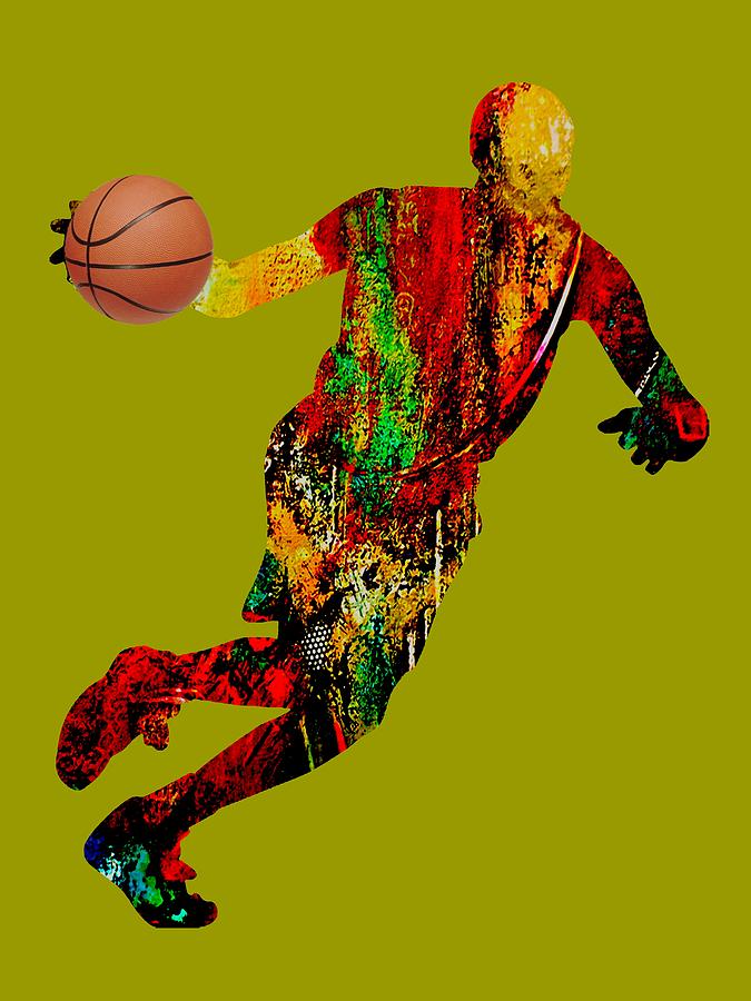 Basketball Mixed Media - Basketball Collection #7 by Marvin Blaine