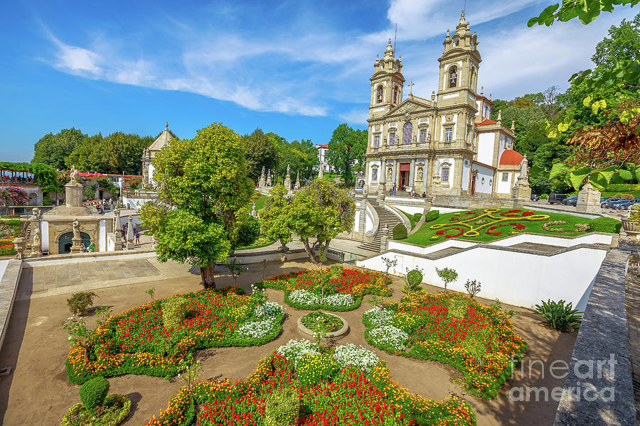 Flower Photograph - Braga Sanctuary Portugal #7 by Benny Marty