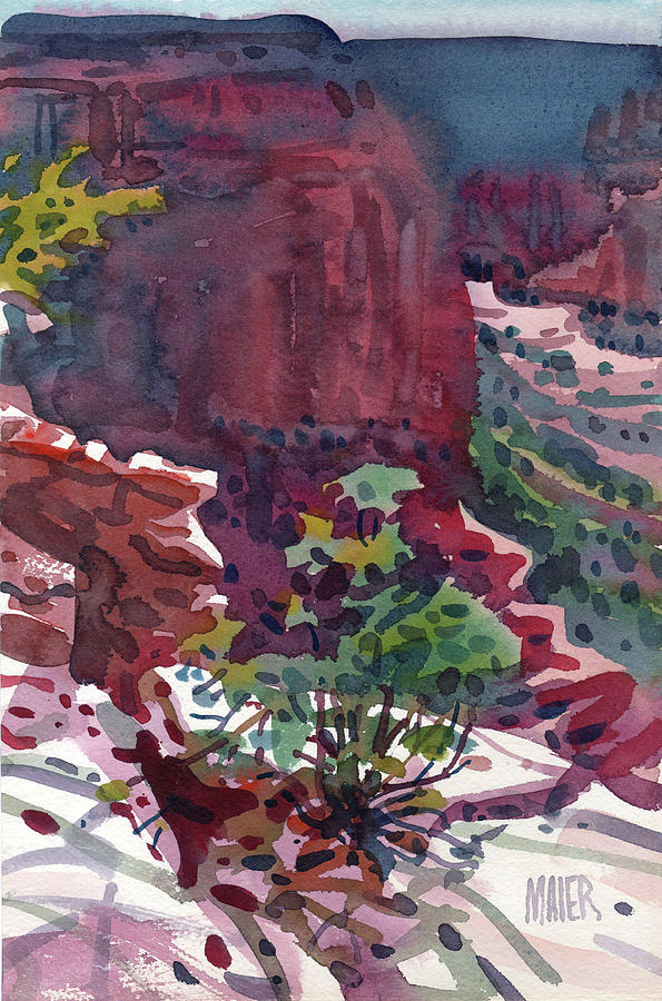 Landscape Painting - Canyon View #7 by Donald Maier