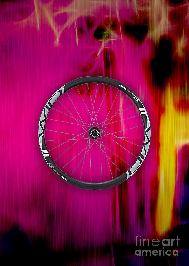 Bicycle Mixed Media - Carbon Fiber Bicycle Wheel Collection #7 by Marvin Blaine