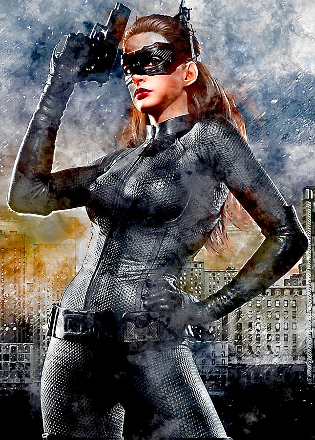 Catwoman Mixed Media by Marvin Blaine | Fine Art America