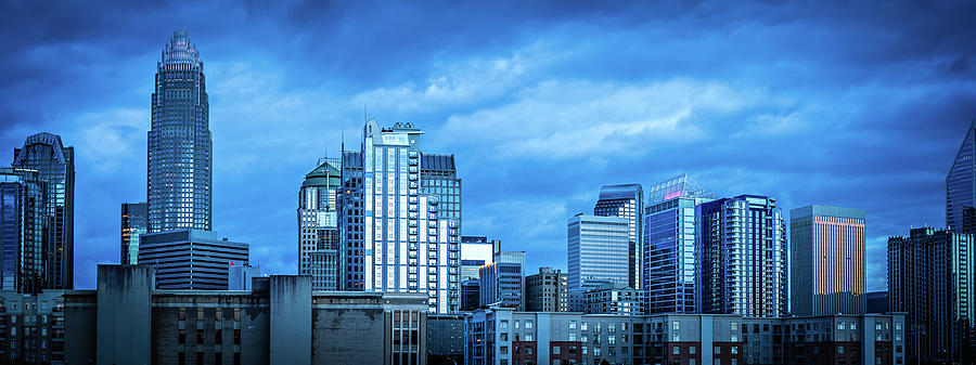 Charlotte North Carolina City Skyline #7 Photograph by Alex Grichenko