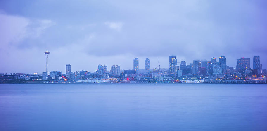 Cloudy And Rainy Day In Seattle Washington #7 Photograph by Alex Grichenko