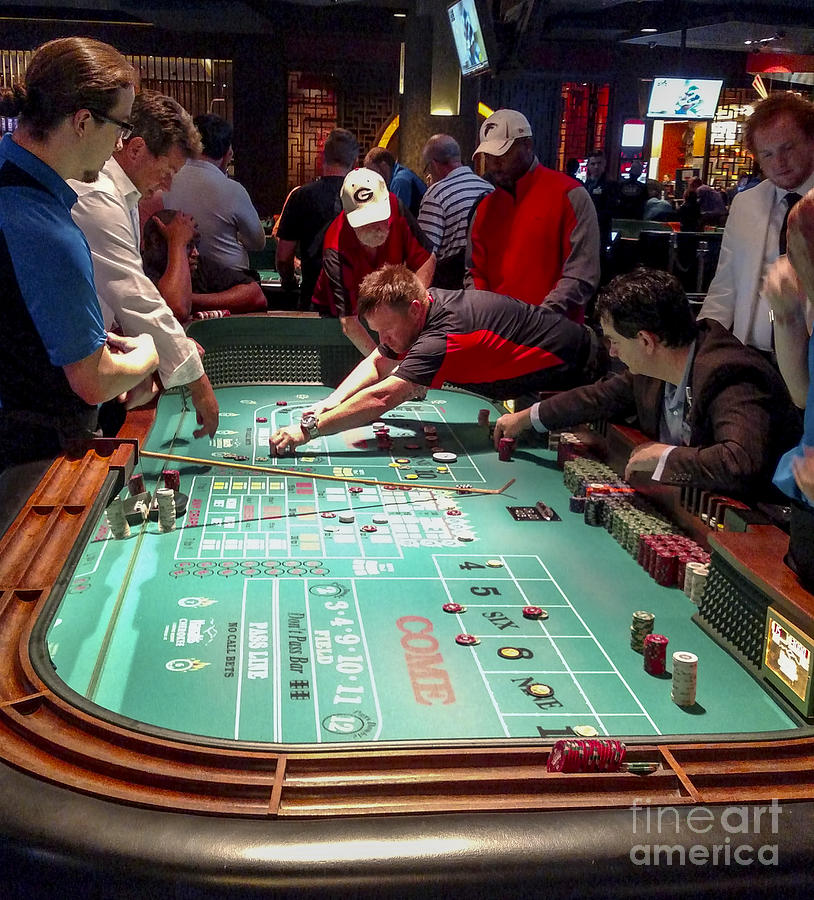 Craps Table at Harrahs Cherokee Casino Resort and Hotel #3 Photograph by David Oppenheimer