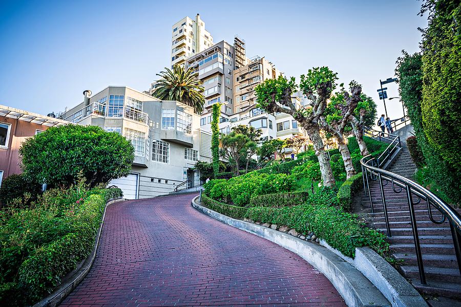 Curvy Winding Lombard Street San Francisco #7 Photograph by Alex Grichenko
