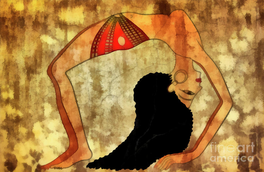 Dancer of ancient Egypt #7 Digital Art by Michal Boubin