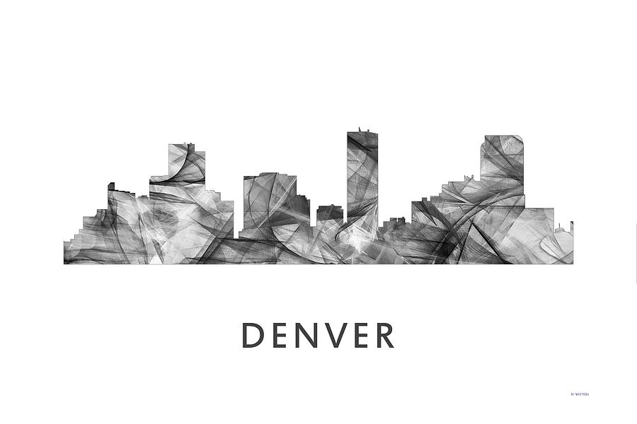 Denver Colorado Skyline #7 Digital Art by Marlene Watson