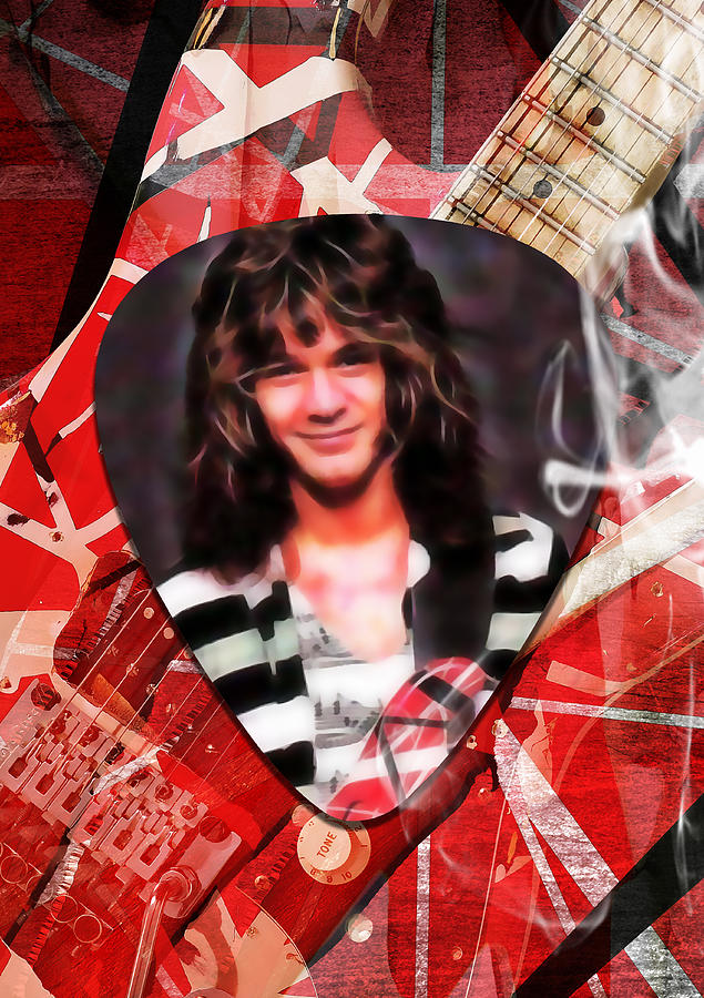 Eddie Van Halen Art #5 Mixed Media by Marvin Blaine