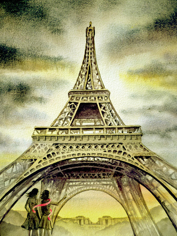 Eiffel Tower Paris #7 Painting by Irina Sztukowski