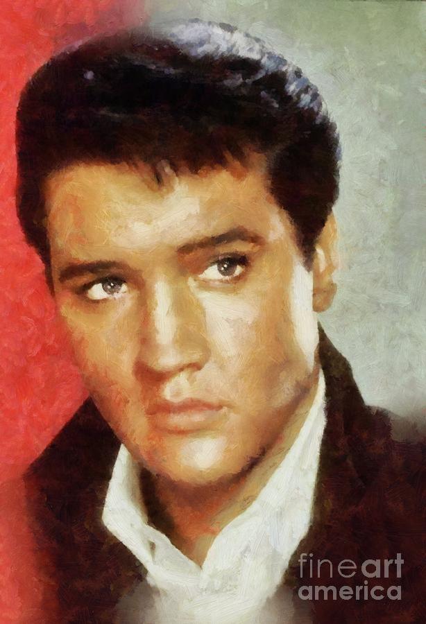Elvis Presley, Rock And Roll Legend Painting