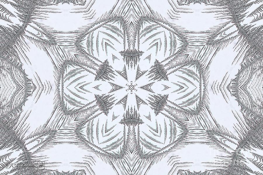 Fern Frost Mandala #6 Digital Art by J McCombie