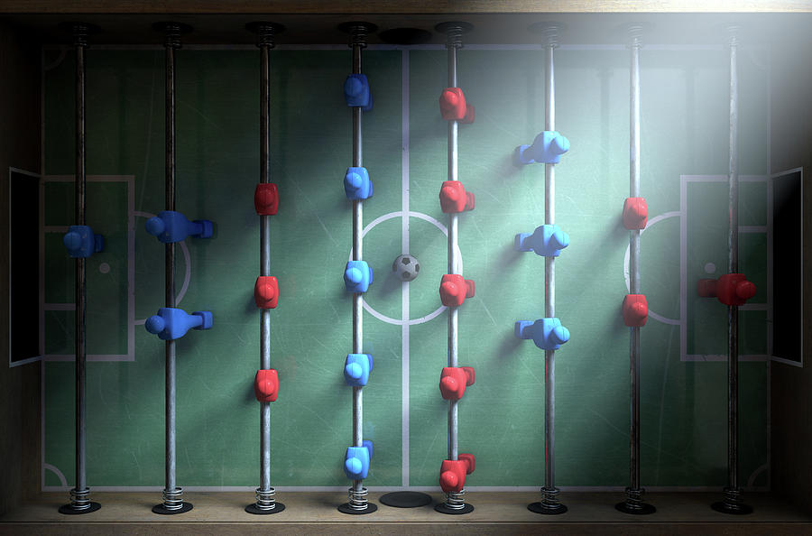 Foosball Digital Art - Foosball Players by Allan Swart Foosball Digital Art - Foosball Players by Allan Swart