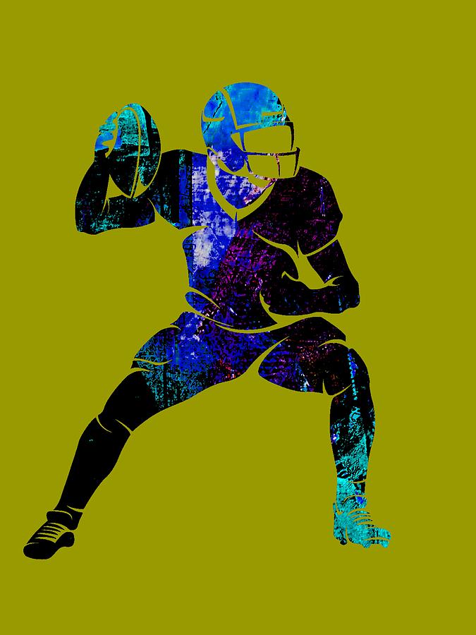 Football Mixed Media - Football Collection #7 by Marvin Blaine