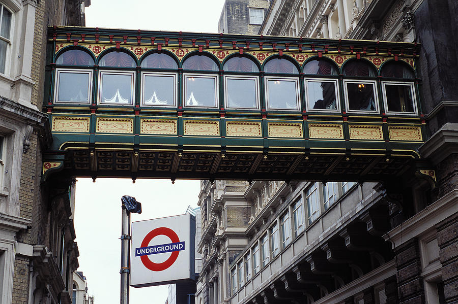 Footbridge in Central London Photograph by Carl Purcell - Fine Art America