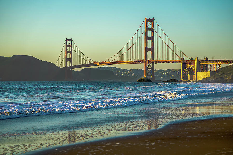 Golden Gate Bridge In Its Beauty At Sunset #7 Photograph by Alex Grichenko