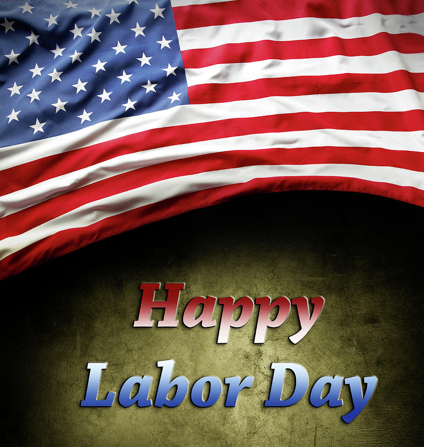 Flag Photograph - Happy Labor Day #7 by Les Cunliffe
