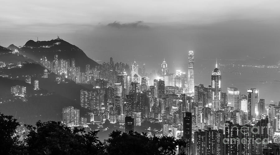 Hong Kong Photograph - Hong Kong skyline #7 by Didier Marti