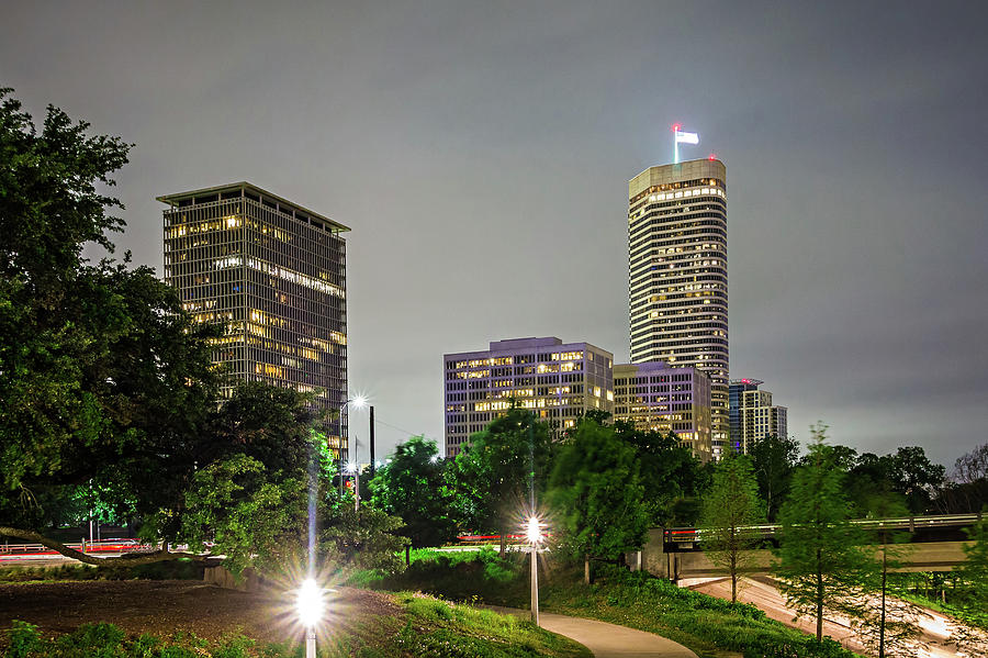 Houston Texas Skyline And Downtown #7 Photograph by Alex Grichenko