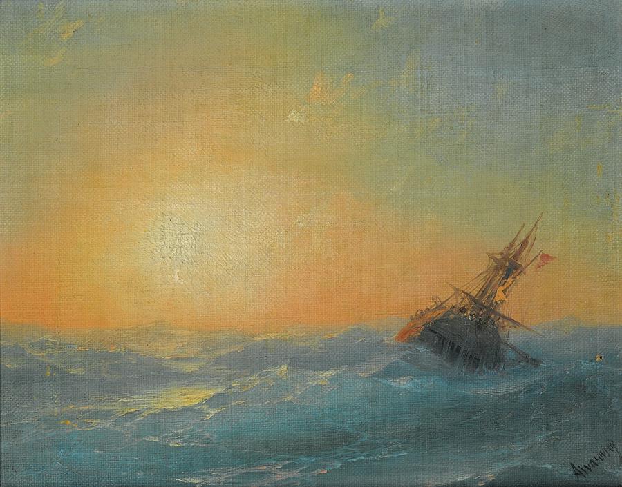 Ivan Konstantinovich Aivazovsky #7 Painting by MotionAge Designs