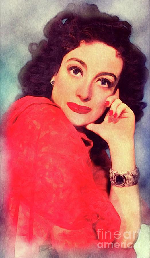 Joan Crawford, Vintage Actress Painting