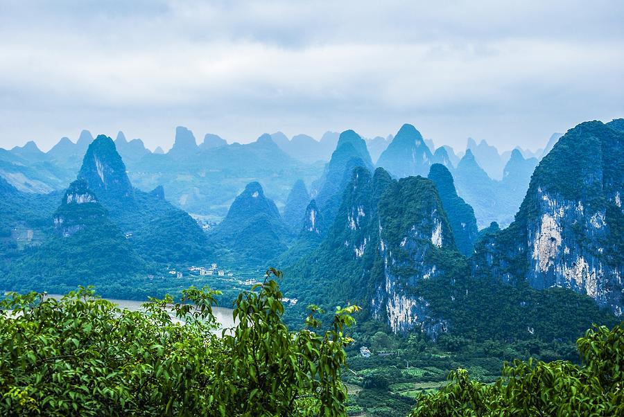 Karst mountains landscape Photograph by Carl Ning - Fine Art America