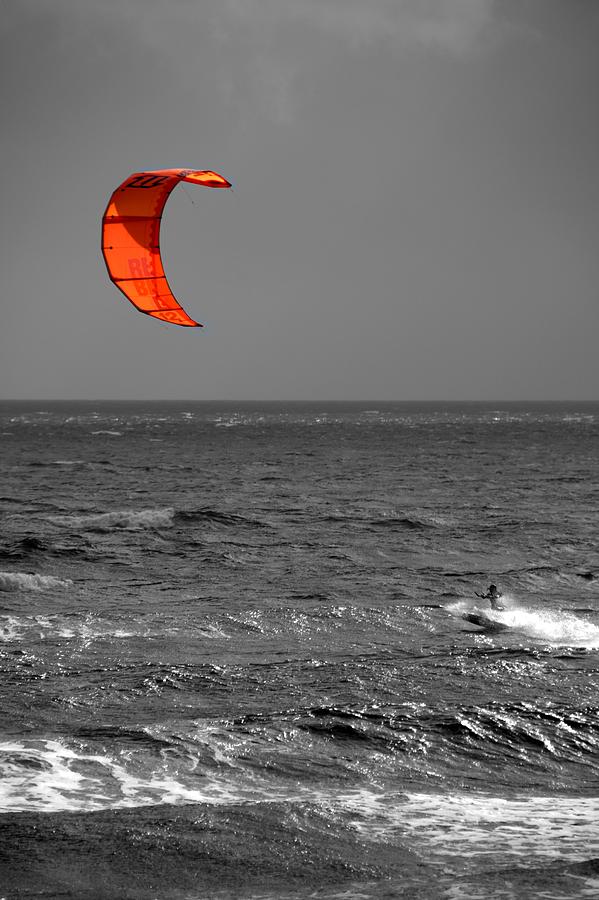 Kite Surfer #7 Photograph by Chris Day