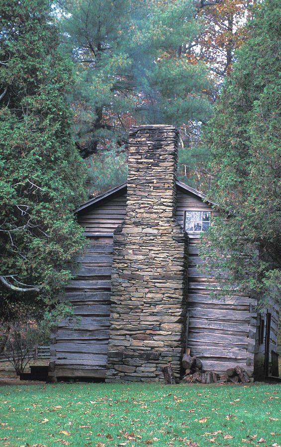 Log Cabin In Virginia Photograph By Carl Purcell