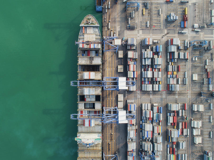Logistic port #7 Photograph by Anek Suwannaphoom