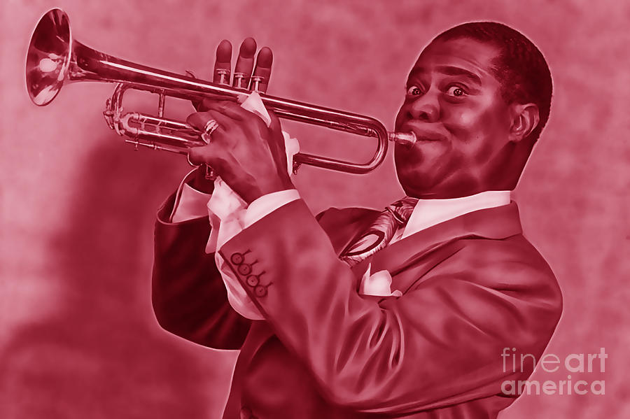 Louis Armstrong Mixed Media - Louis Armstrong Collection #7 by Marvin Blaine