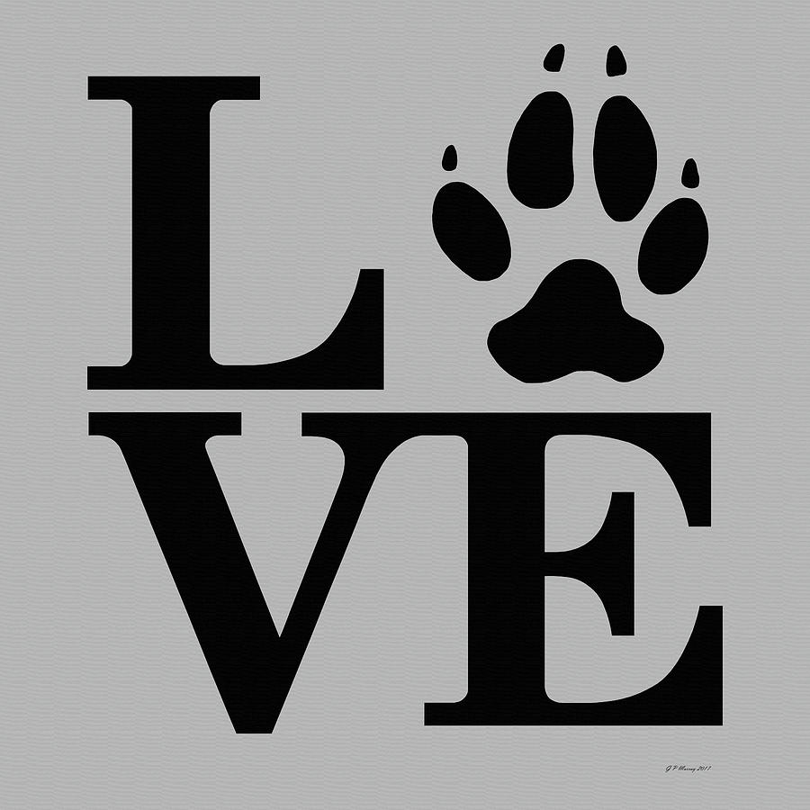 Love Claw Paw Sign #7 Digital Art by Gregory Murray