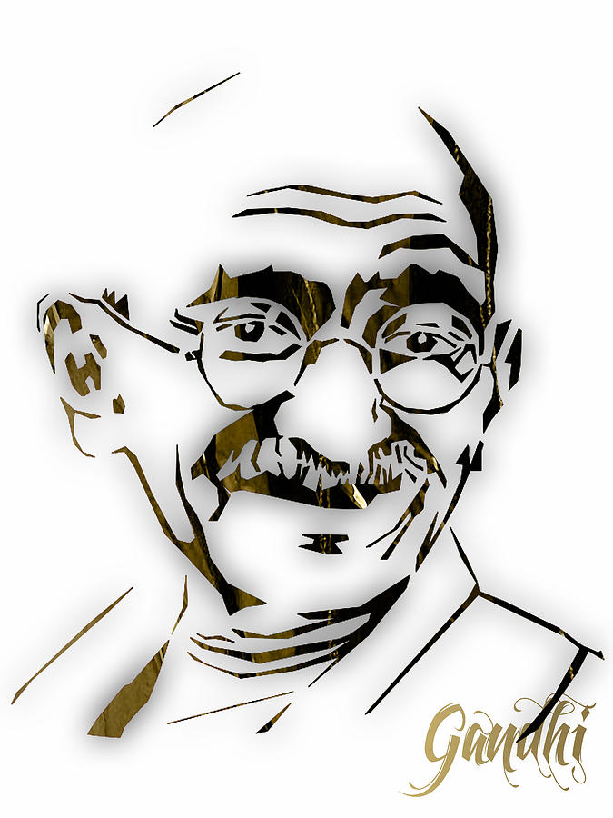 Mahatma Gandhi Collection #7 Mixed Media by Marvin Blaine