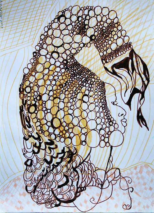 Mermaid #7 Painting by Gloria Ssali