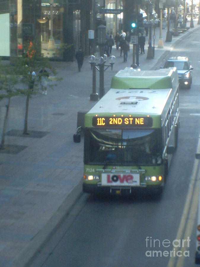 Metro Transit Buses on Nicollet Mall Photograph by Alfie Martin - Pixels