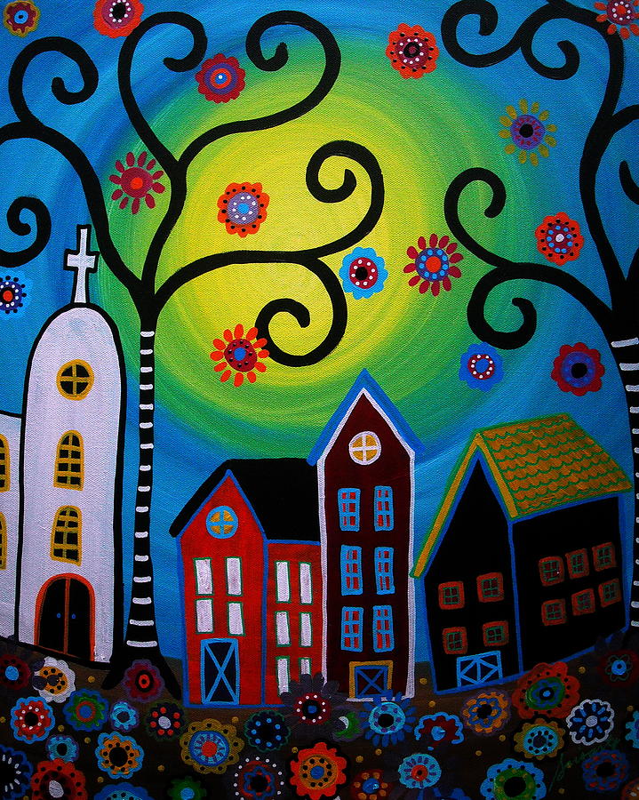 Mexican Town #7 Painting by Pristine Cartera Turkus