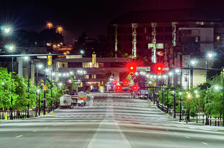 Montgomery Alabam Downtown At Night Time #7 Photograph by Alex Grichenko