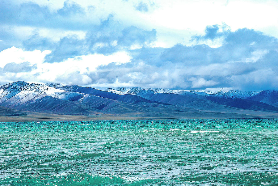 Namtso lake scenery in winter #7 Photograph by Carl Ning