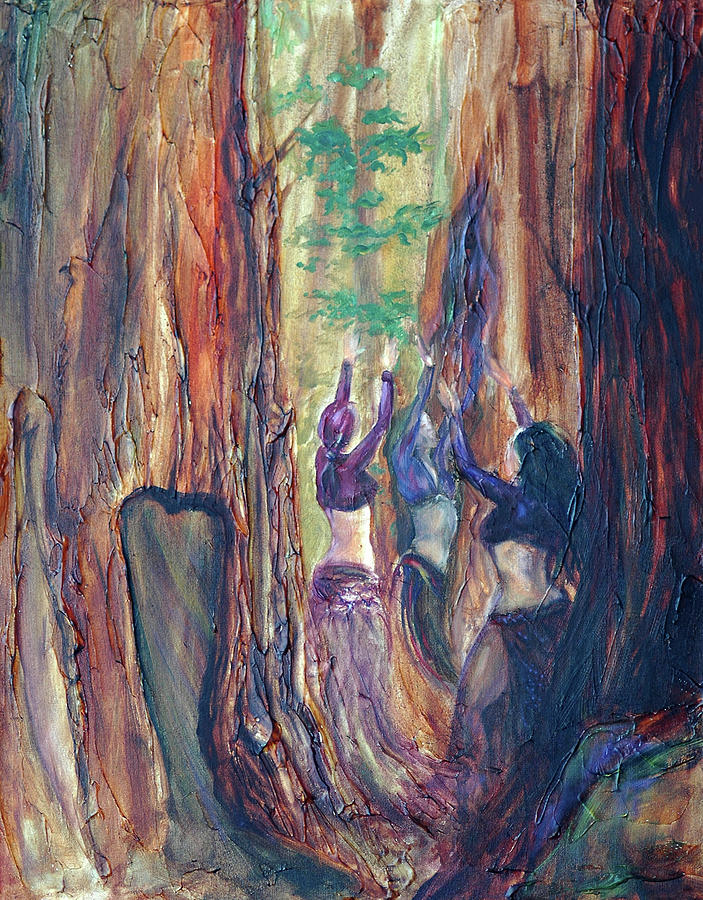 Forest Dancers Painting by Sofanya White