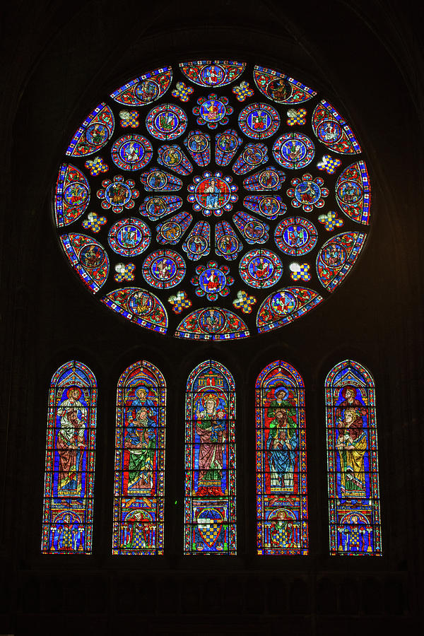 Notre Dame de Chartes Cathedral #7 Digital Art by Carol Ailles