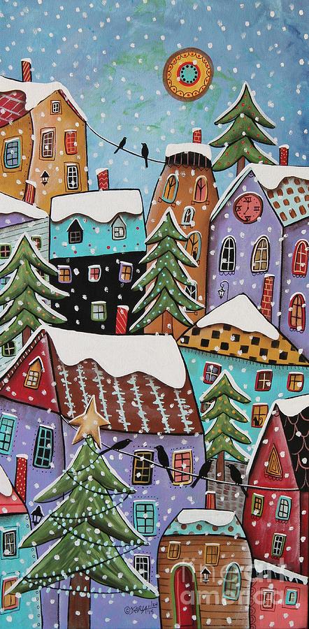 Landscape Painting - 7 OClock by Karla Gerard Landscape Painting - 7 OClock by Karla Gerard