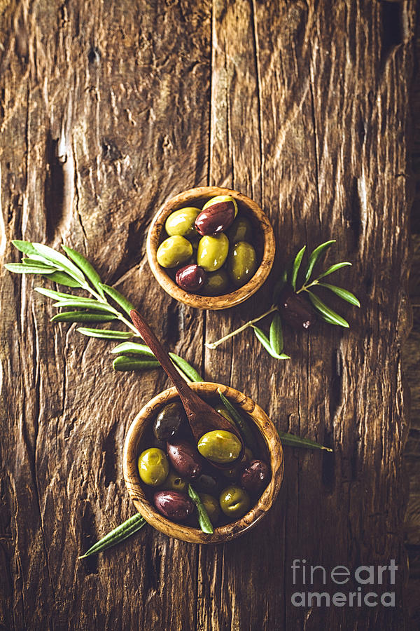 Nature Photograph - Olives on branch #7 by Mythja Photography