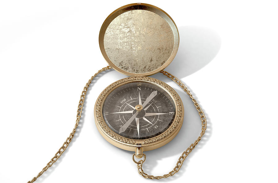 Device Digital Art - Ornate Pocket Compass #7 by Allan Swart