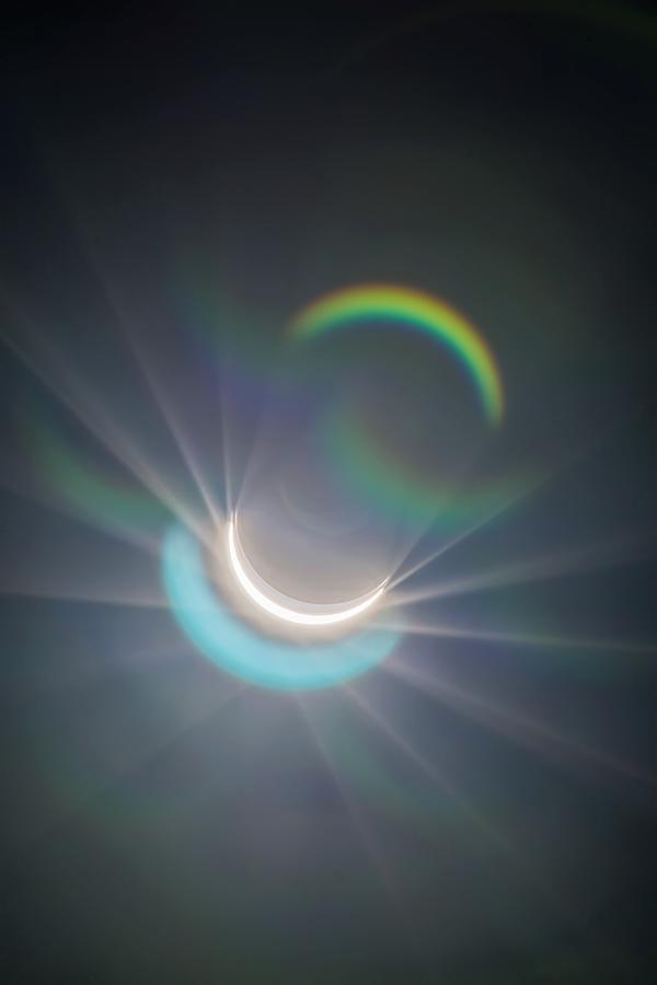 Partial Solar Eclipse August 21 2017 #7 Photograph by Alex Grichenko