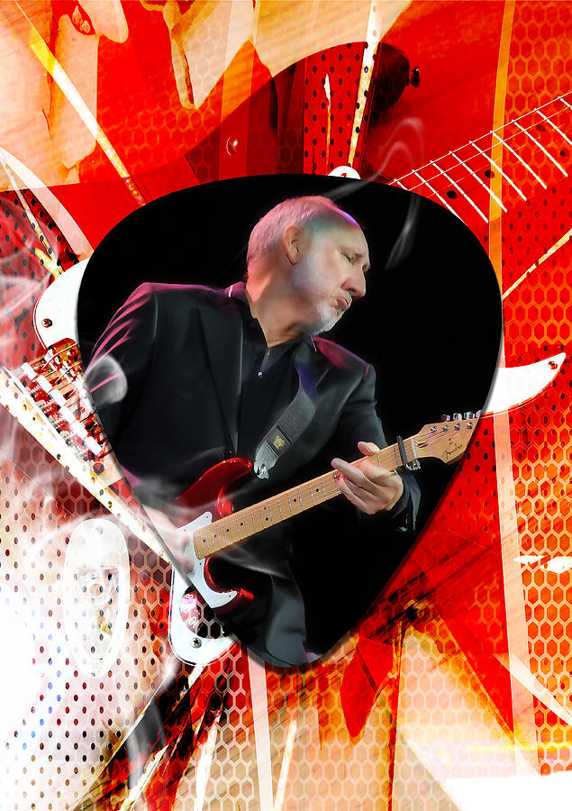 The Who Mixed Media - Pete Townshend Art #7 by Marvin Blaine
